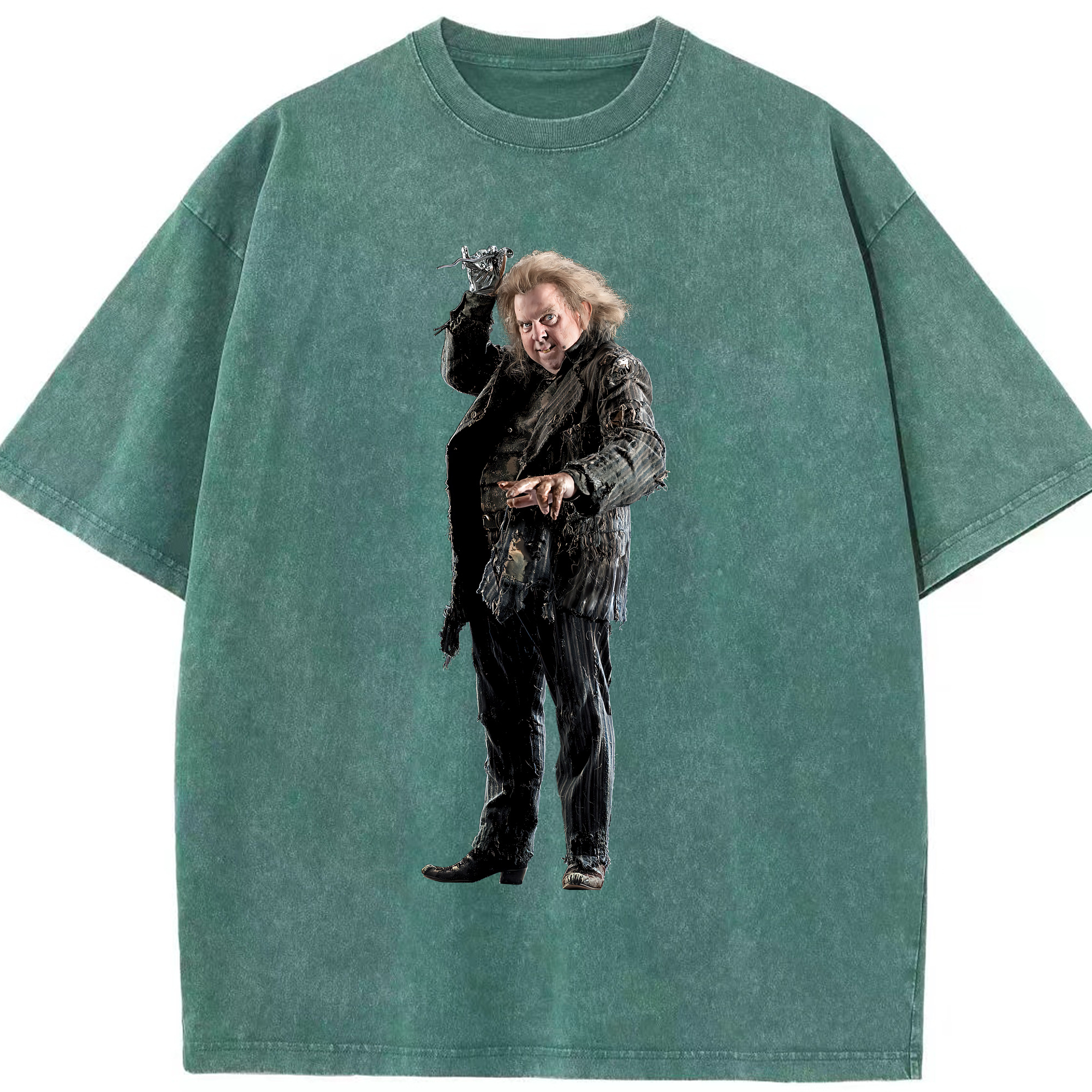 （画像用） Harry Potter ハリー・ポッターシリーズ 綿100% ヴィンテージ風 半袖Tシャツ（フロントプリント）